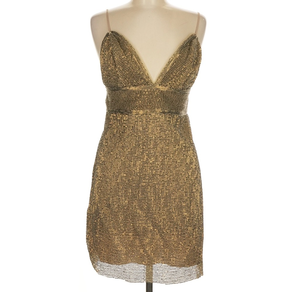 Saylor Frankie Gold‎ Sequin Mini Dress